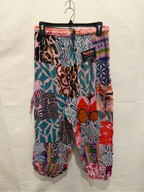 NWT magic touch Boho Patchwork Women’s pants one size.boho,hippie,festival